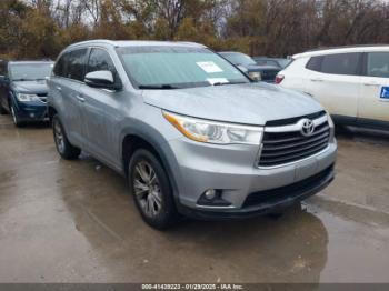  Salvage Toyota Highlander