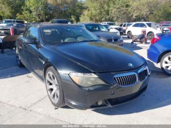  Salvage BMW 6 Series