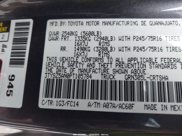 Toyota Tacoma Sr5 V6 Image 16