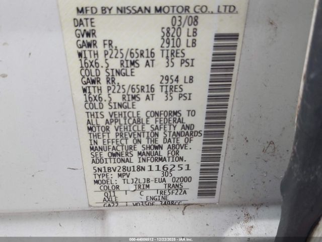 Nissan Quest 3.5 Sl Image 10