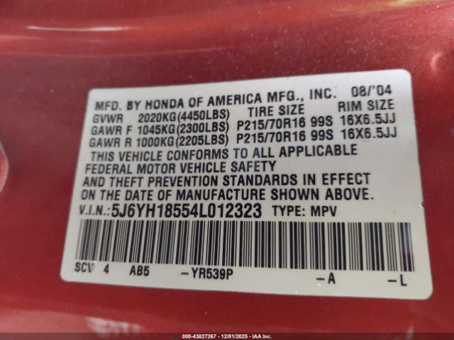 Honda Element Ex Image 10