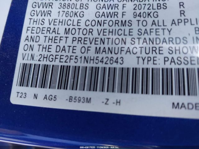 Honda Civic Sport Image 16