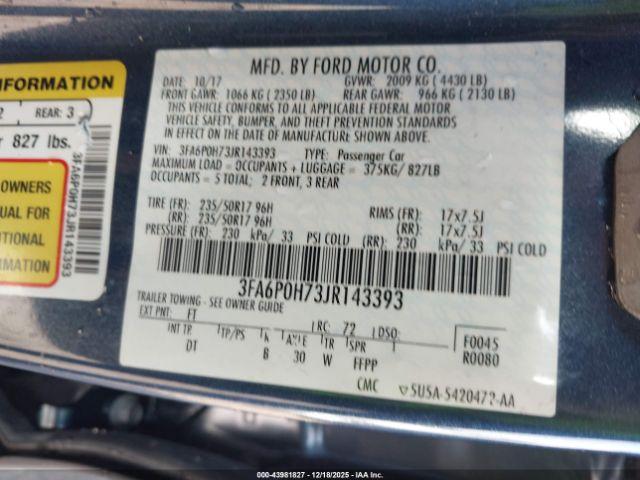 Ford Fusion Se Image 6