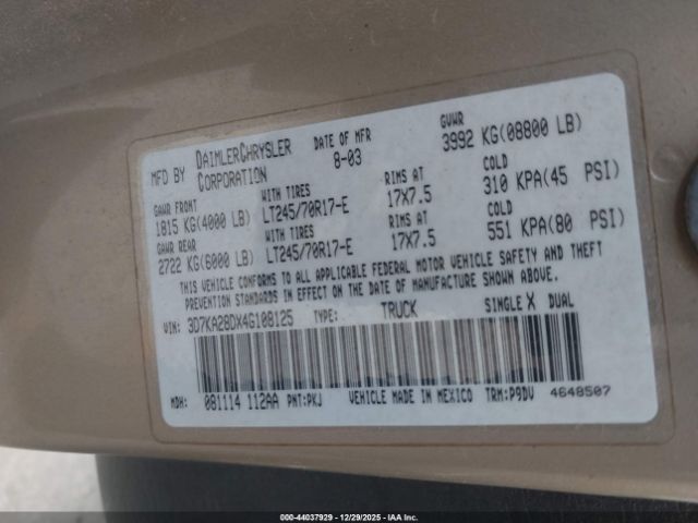 Dodge Ram 2500 St Image 13