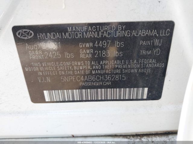 Hyundai SONATA Limited 2.0t Image 6