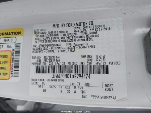 Ford Fusion Se Image 9