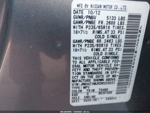 Nissan Murano Sl Image 8