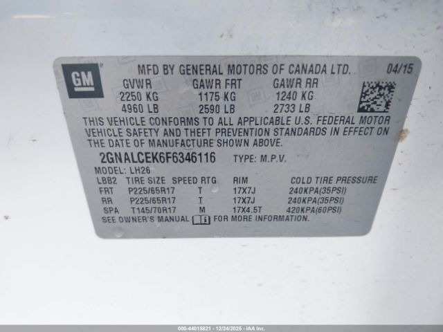 Chevrolet Equinox 2lt Image 4