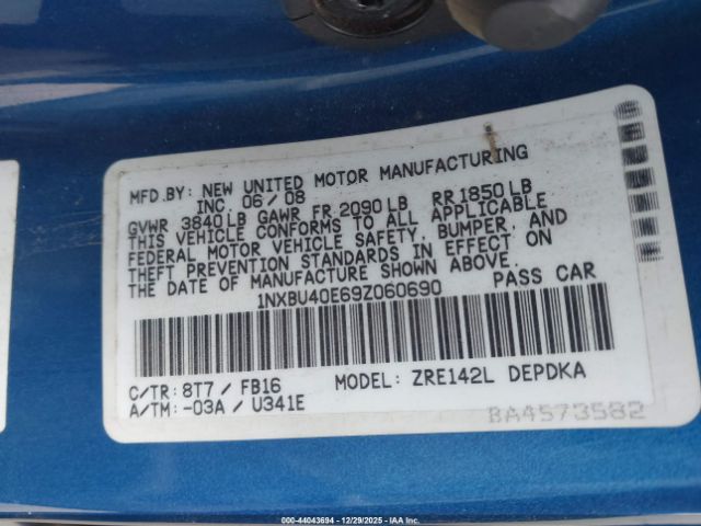 Toyota Corolla Le Image 8