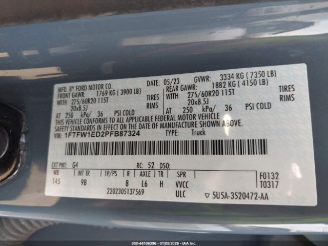 Ford F-150 Platinum Image 8