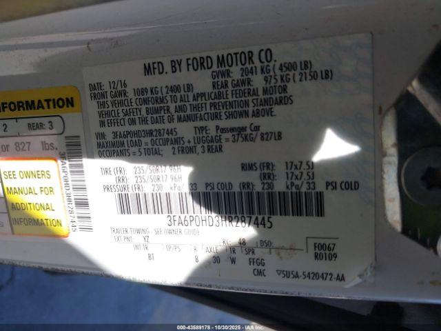 Ford Fusion Se Image 7