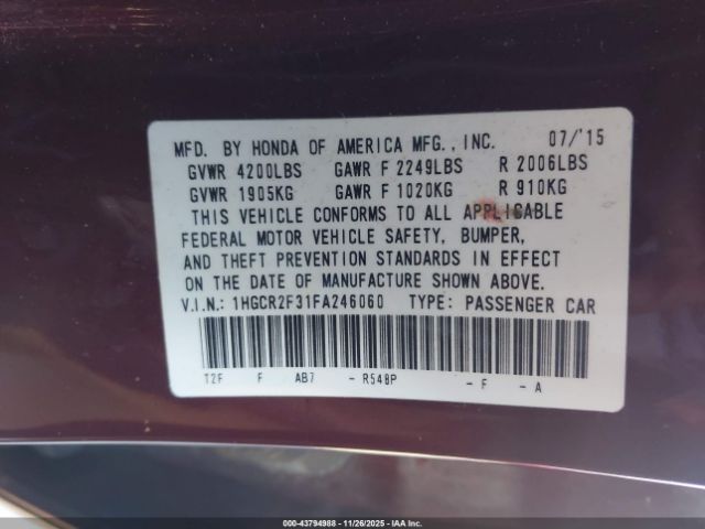 Honda Accord Lx Image 13