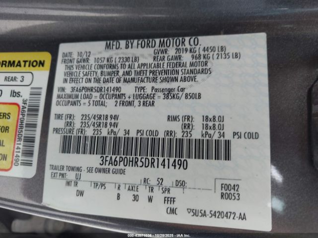 Ford Fusion Se Image 12