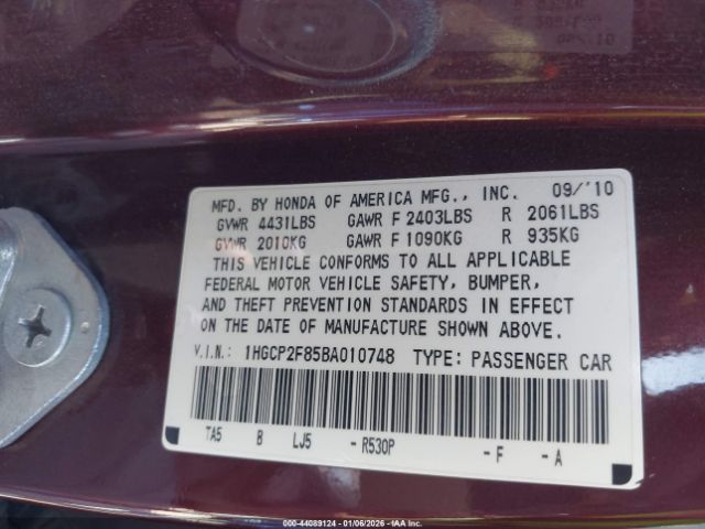 Honda Accord 2.4 Ex-l Image 9