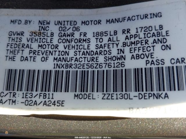 Toyota Corolla Le Image 12